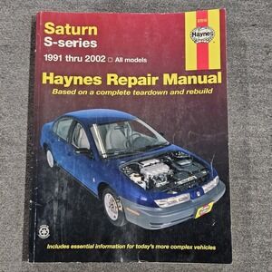 Haynes Saturn S Series 1991 Thru 2002 Automotive Repair Manual 87010